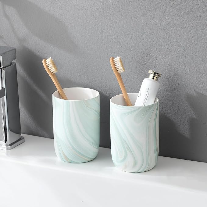 Green Marble Toothbrush Holders - Image 6