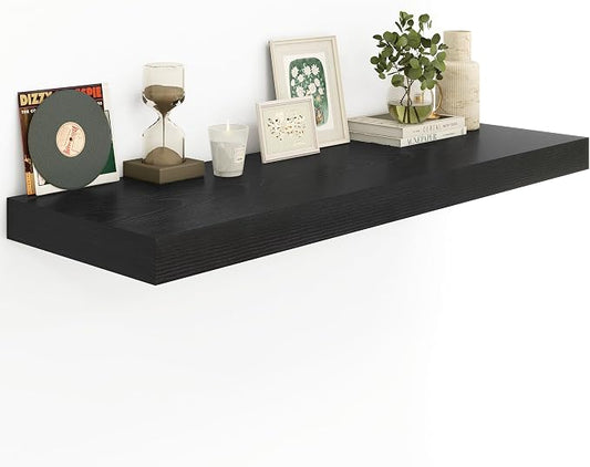 Heimlove 12 Inch Deep Floating Shelves, 55 x 12 inch Extra Long Floating Shelves by Heimlove