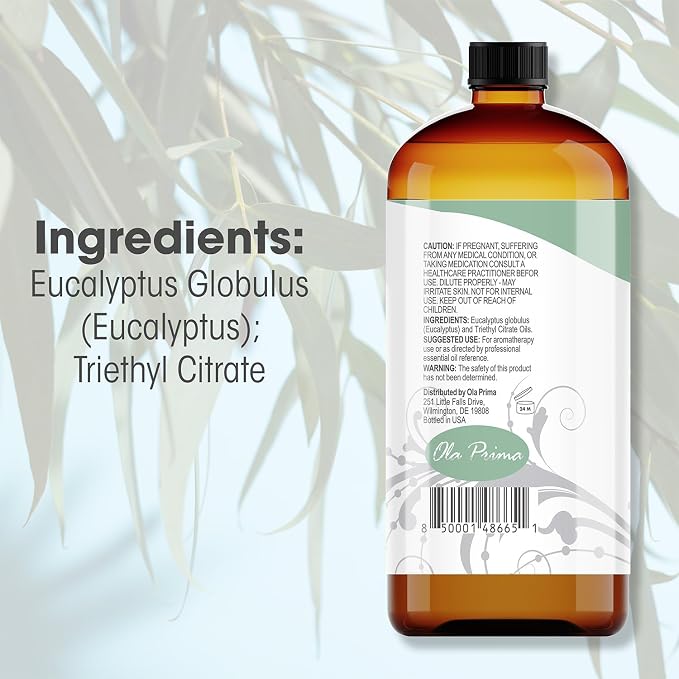 Ola Prima Eucalyptus Essential Oil 16oz Bulk – Therapeutic Grade - Image 2