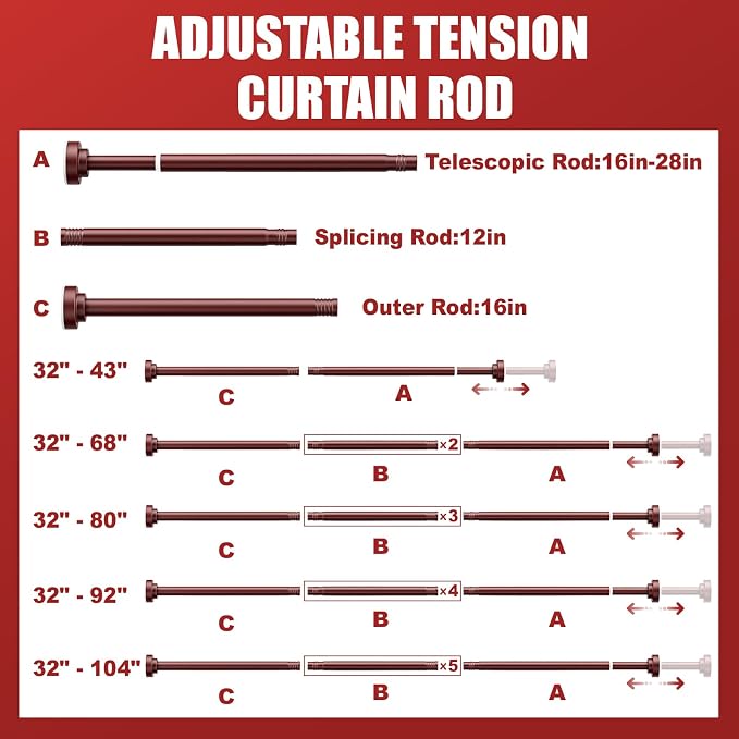 Ausemku Shower Curtain Rod - Image 6