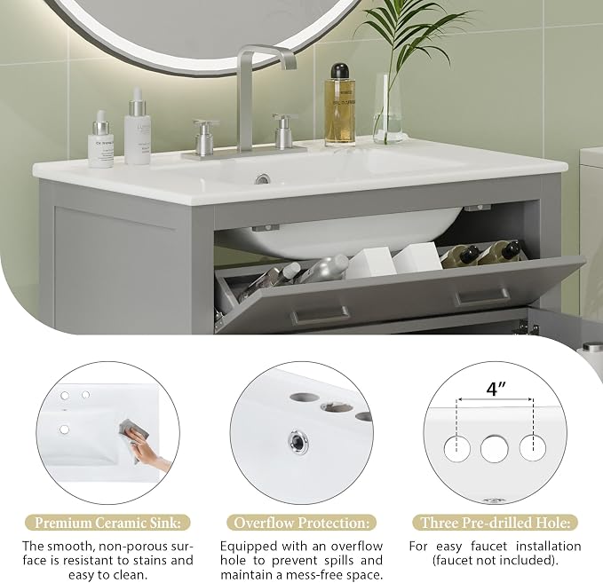 Linique 30" Bathroom Vanity - Image 6