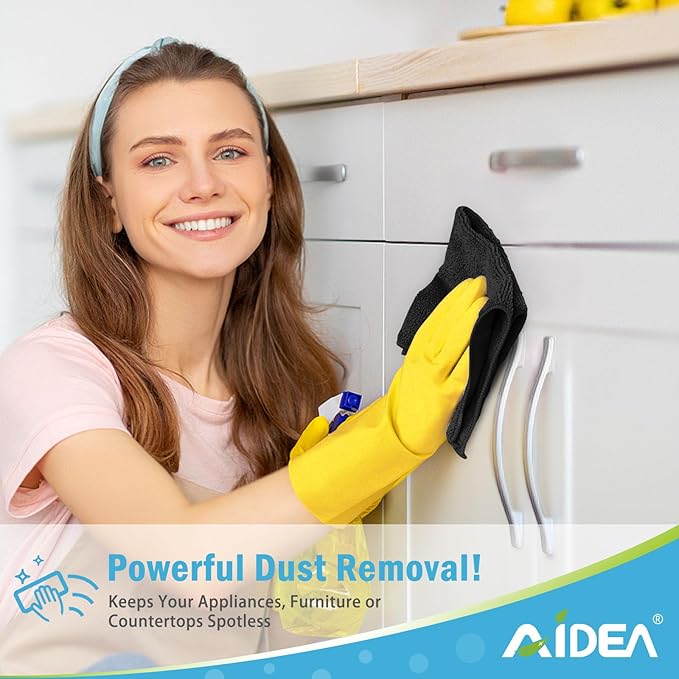AIDEA Microfiber Cleaning Cloth-24PK, Soft Microfiber Towels - Image 4