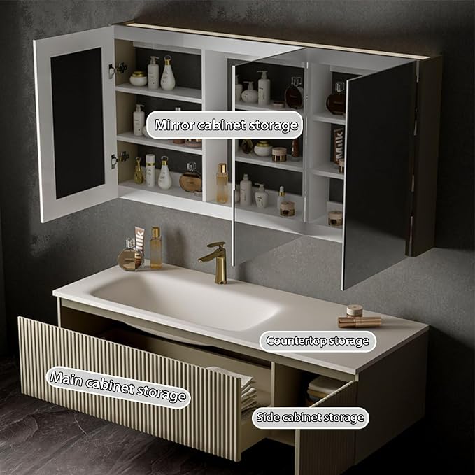 64IN Bathroom Vanity with Sink - Image 2