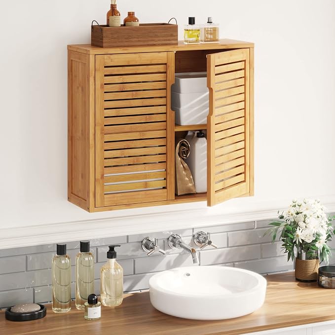 VIAGDO Wall Cabinet Bathroom Storage Cabinet Wall Mounted by VIAGDO