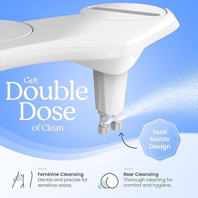 CLEAR REAR Bidet Attachment for Toilet Seat - Image 3
