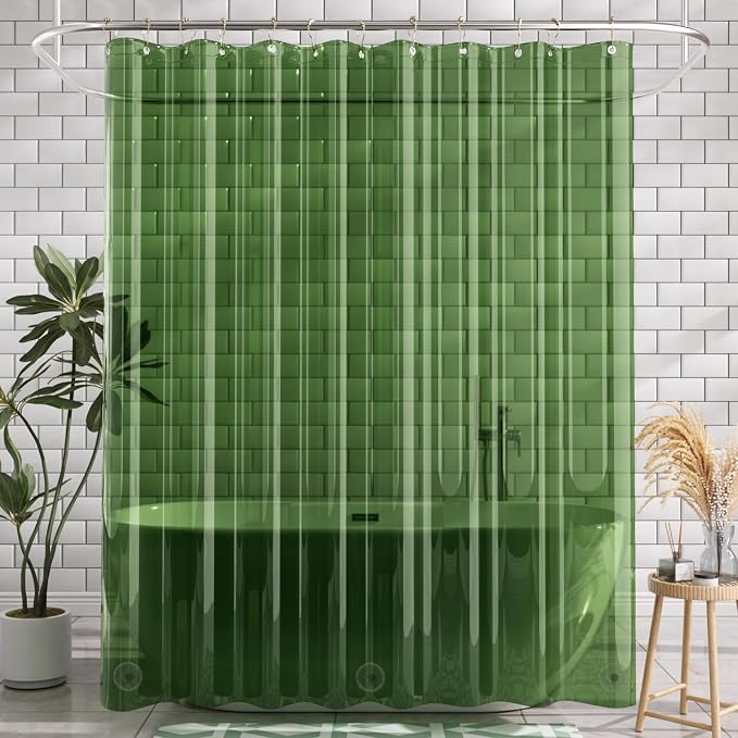 AmazerBath Extra Long Shower Curtain Liner 72x84, Plastic Shower Curtain Liners - Image 9