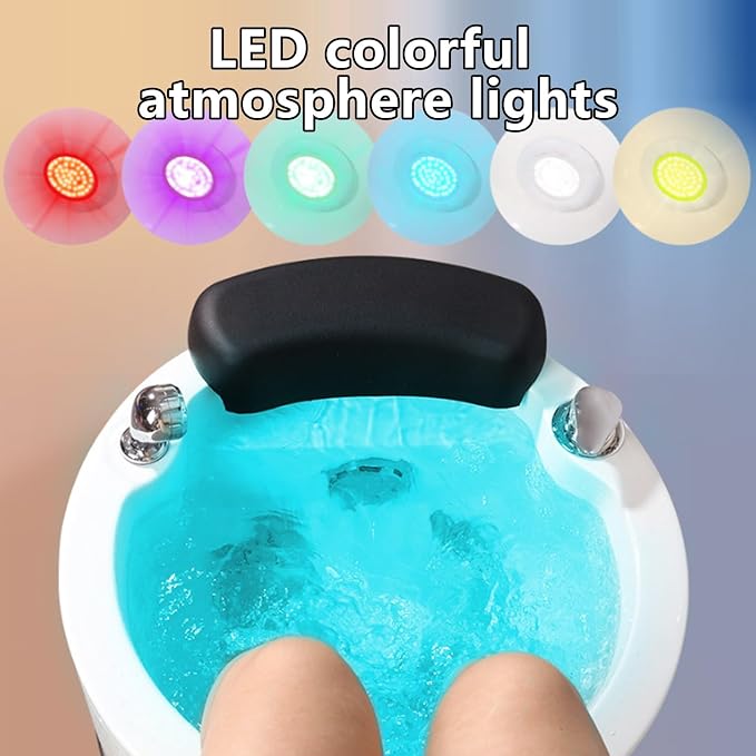 Pedicure Foot Spa, Foot Massager Acrylic Massage Footbath - Image 4