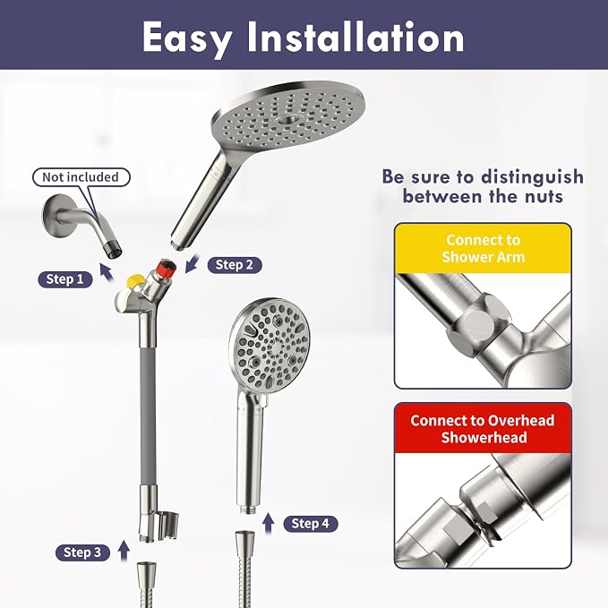 HOWUWEY Filtered Dual Shower Head - Image 7