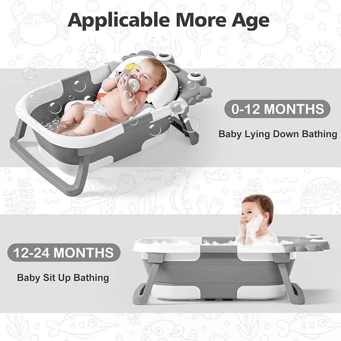Collapsible Baby Bathtub for Newborns - Image 4