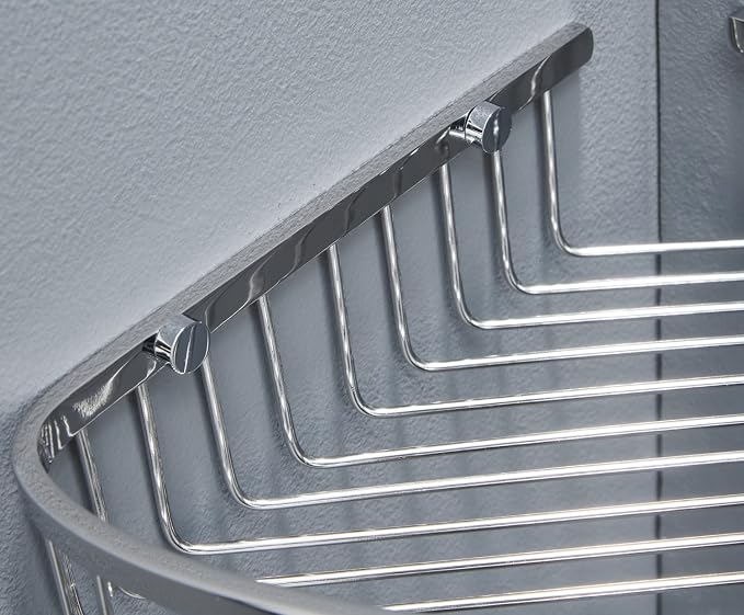 Bathroom Corner Shower Caddy Organizer, Corner-Hollow Design, SUS304 Stainless - Image 3