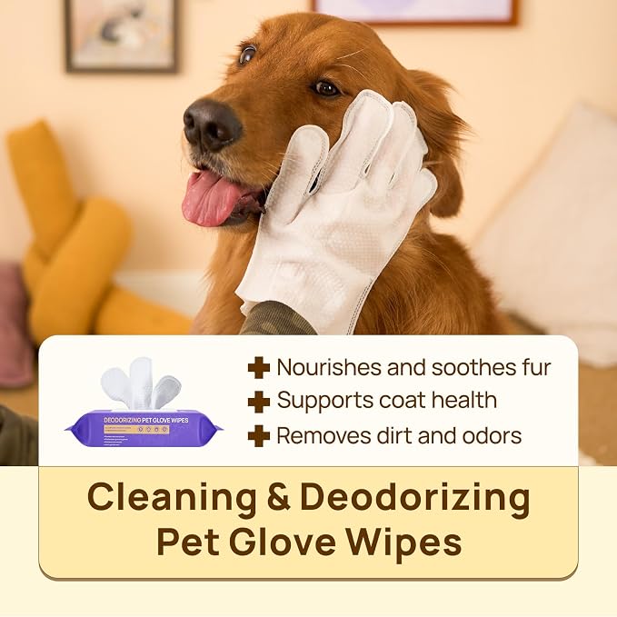 HICC PET Cleaning Deodorizing Glove Wipes - Image 2