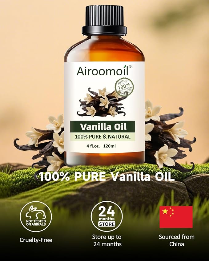 Pure Vanilla Essential Oil, 100% Natural Vanilla Bean Oil, Premium Grade - Image 4
