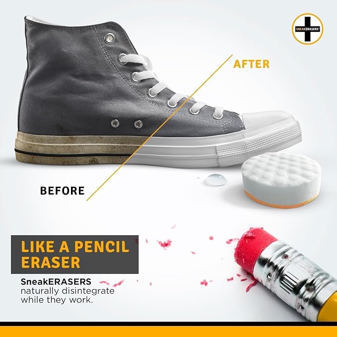 SneakERASERS Instant Sneaker Cleaner, Premium Shoe Cleaning Kit - Image 3