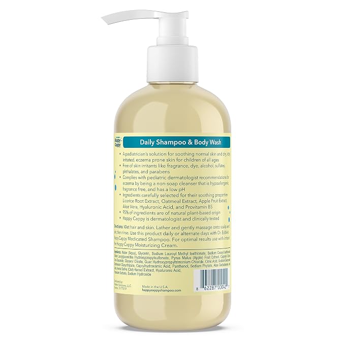 Happy Cappy Daily Medicated Shampoo and Body Wash Bundle - Image 3