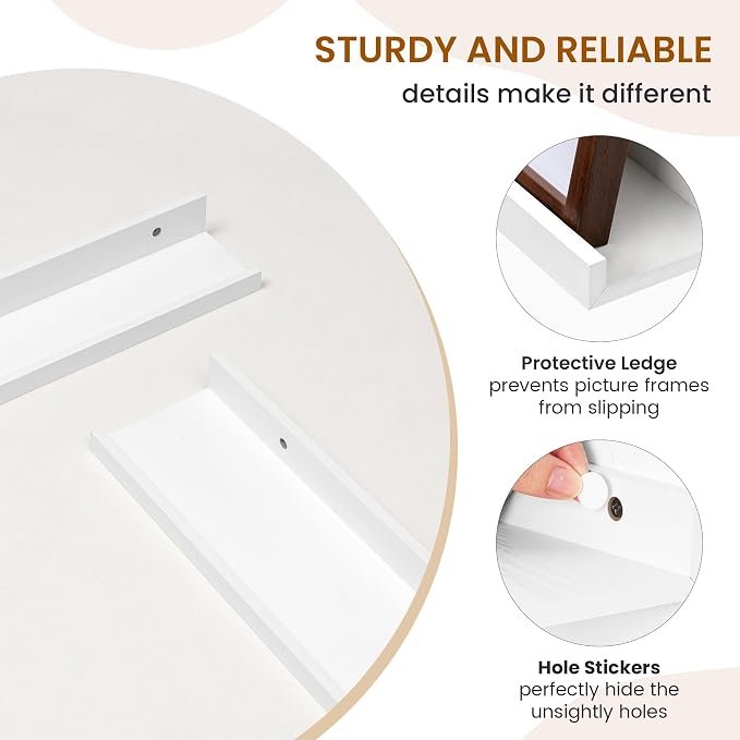 Axeman Picture Ledge Shelf, Floating Shelves - Image 4