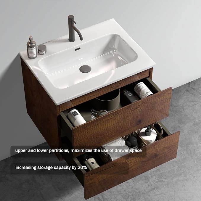 Wall Mounted Floating Bathroom Vanity - Image 2