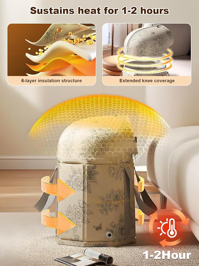 Foot Bath Basin Portable Travel Collapsible Foot Basin Folding Foot Bath Tub - Image 2