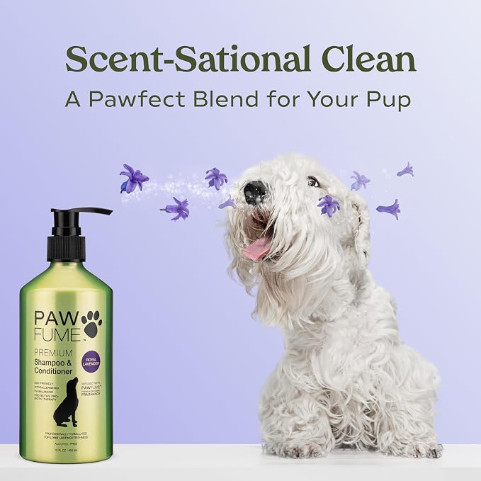 PAWFUME Dog Shedding Shampoo and Conditioner, Royal Lavender, Deep-Cleaning - Image 7