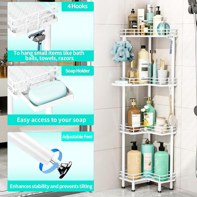HapiRm Corner Shower Caddy Organizer - Image 2
