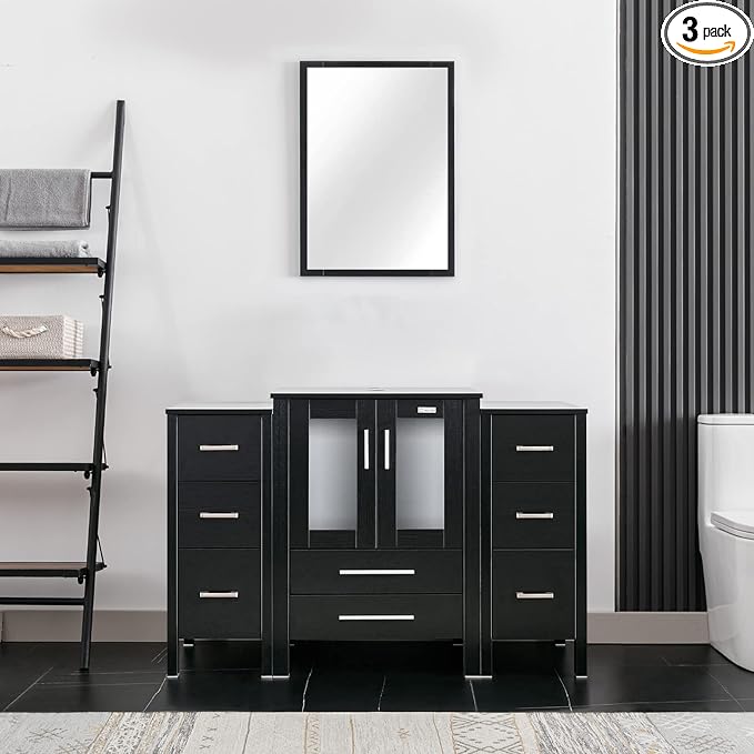 eclife 48" Modern Bathroom Vanity Sink Combo Freestanding Cabinet by eclife