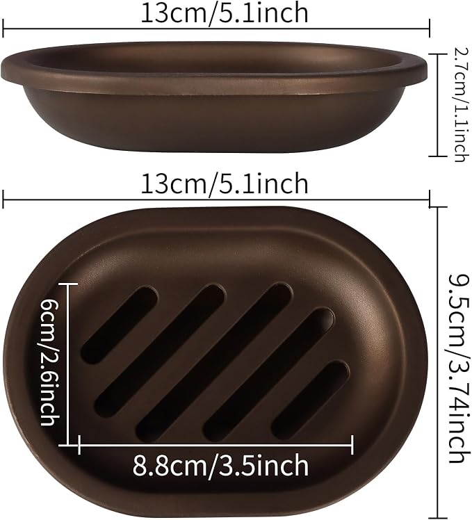 TOPSKY 4 Pcs Soap Dish for Shower, Soap Savers - Image 4