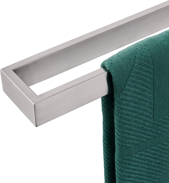 KOKOSIRI Towel Bar Brushed Nickel Bath Towel Hanger Holder 24-Inch Kitchen Rack by KOKOSIRI