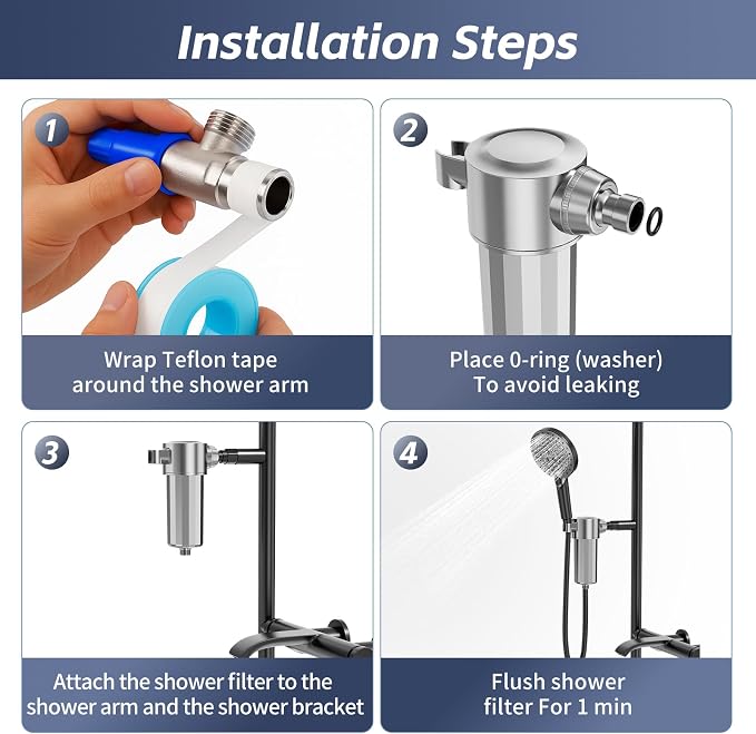 Shower Head Filter Shower Water Filter - Image 5