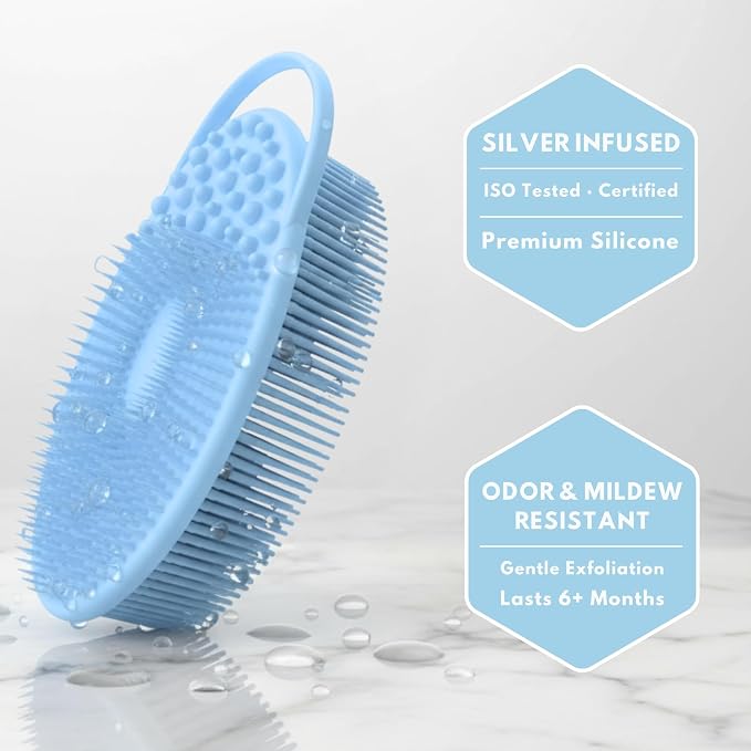 Silver Infused Exfoliating Body Scrubber - Image 5