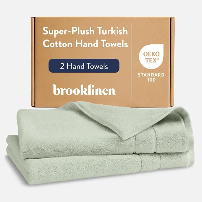 Brooklinen Super-Plush Turkish Cotton Hand Towels by Brooklinen