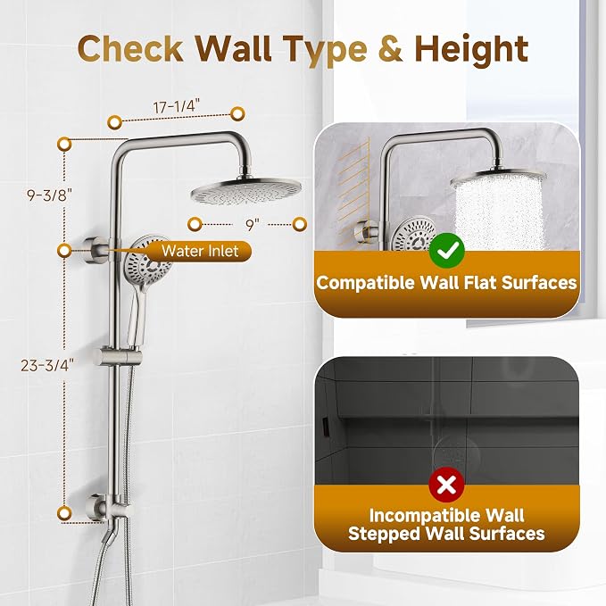 BRIGHT SHOWERS Rain Shower Heads System - Image 5