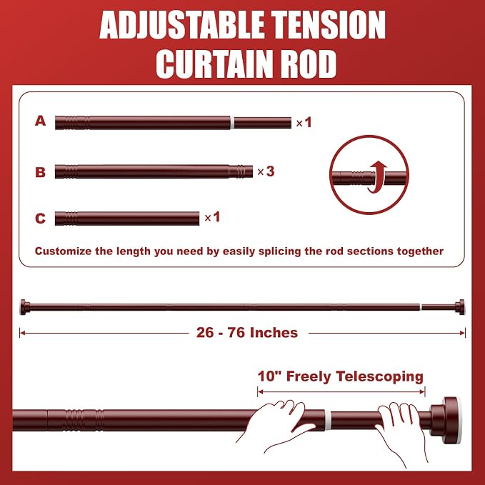 Ausemku Shower Curtain Rod Tension - Image 6