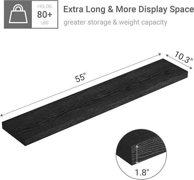 Vivelove 10" Deep Floating Shelves - Image 3