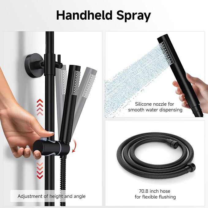 Rainsworth Outdoor Shower Kit Matte Black - Image 7