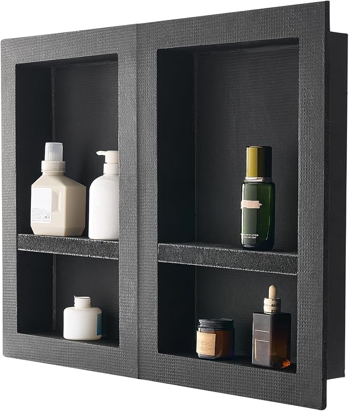 VEVOR Shower Niche, 16 x 24 inch + 16 x 24 inch Recessed Wall Niche - Image 9