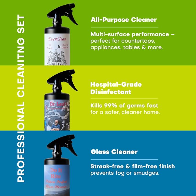 Multipurpose Cleaning Spray Kit, Powerful Natural All Purpose Cleaners Designed - Image 3