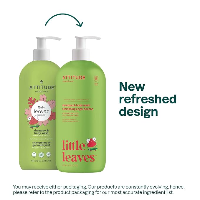 ATTITUDE Shampoo and Body Wash for Kids, EWG Verified Hair and Body Cleanser - Image 2
