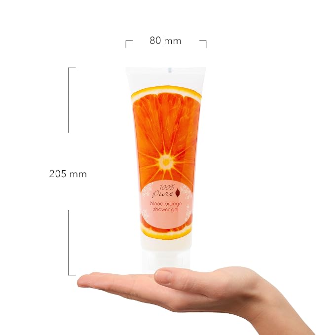 100% PURE Blood Orange Shower Gel Natural Foaming & Hydrating Body Wash - Image 9