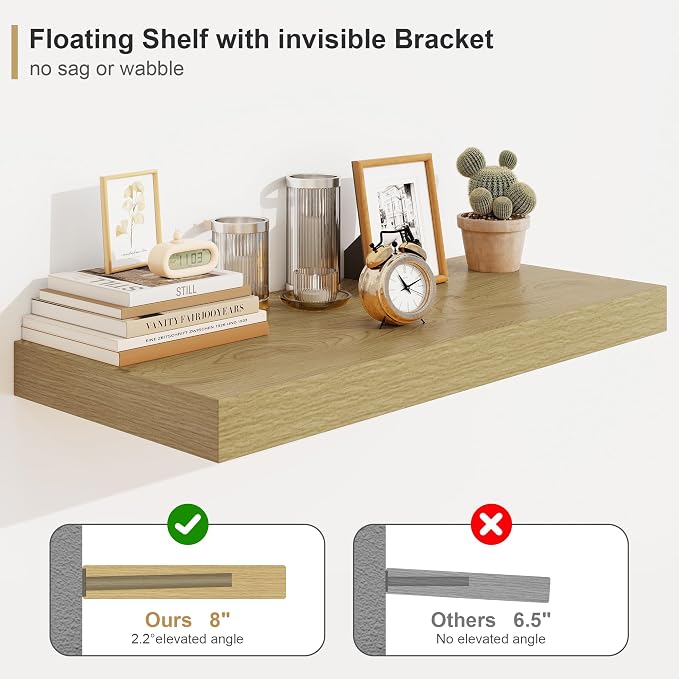 12" Deep Bathroom Floating Shelves - Image 5