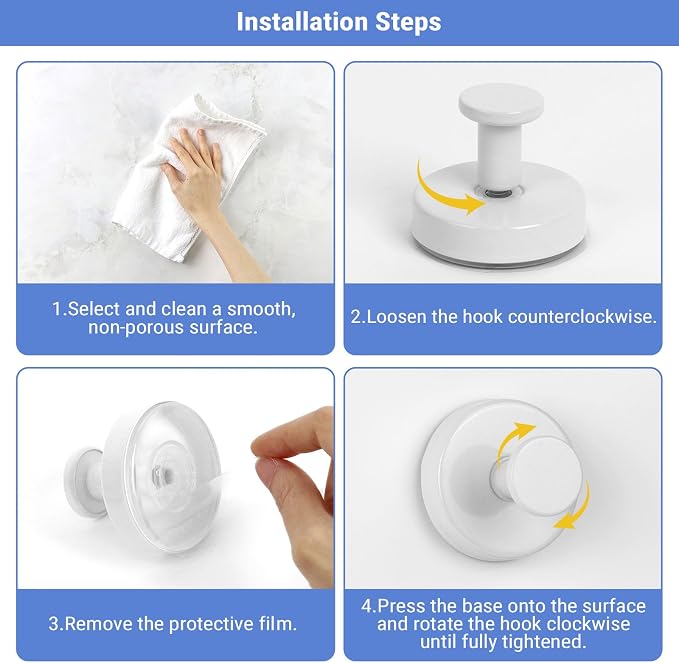 Suction Cup Hooks for Shower - Image 4