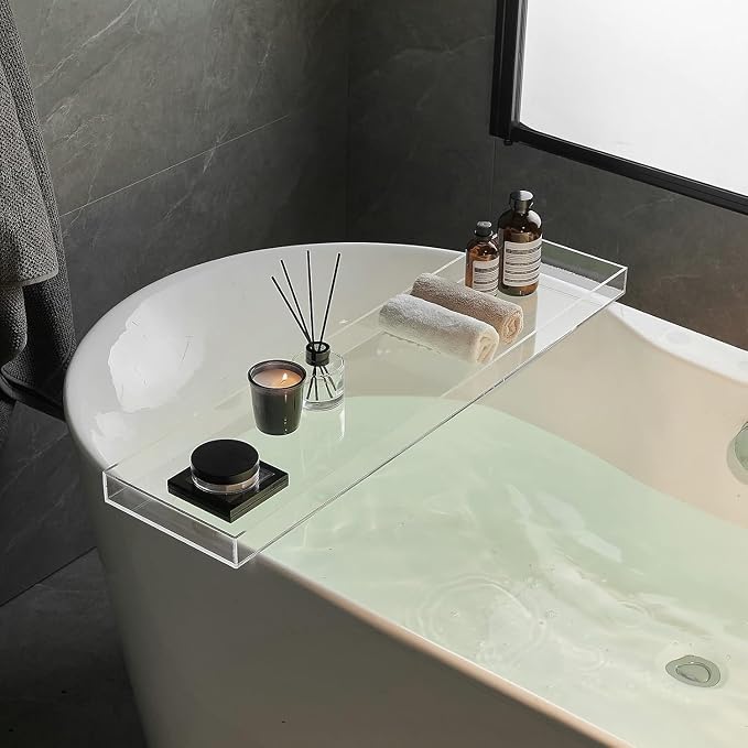 Clear Bathtub Tray AcrylicTub Rack by beelee