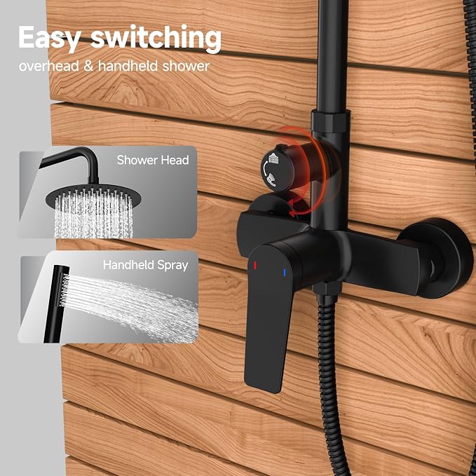 Rainsworth Outdoor Shower Kit Matte Black - Image 4