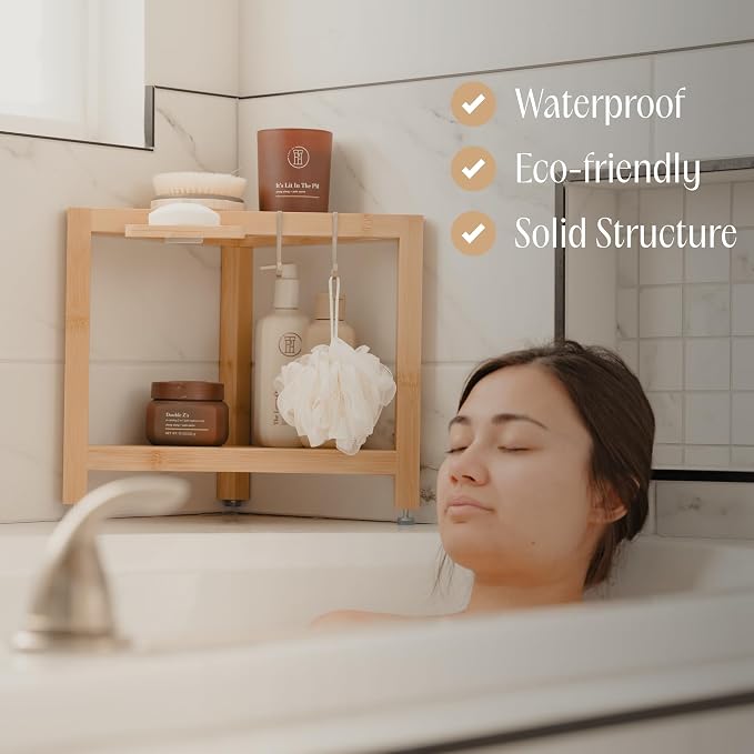 ATALIA Corner Shower Stool for Inside Shower - Image 4