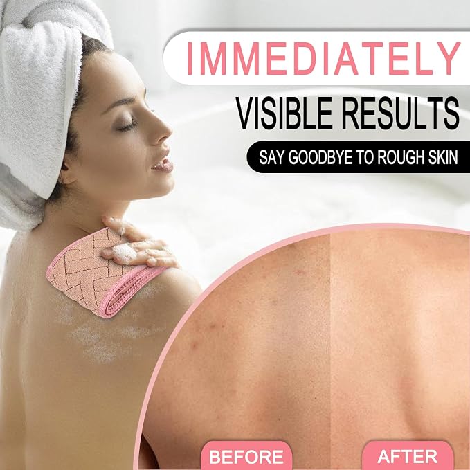 Exfoliating Back Scrubber with Upgraded Handles, 38.5 Inch Double-Sided Body - Image 5