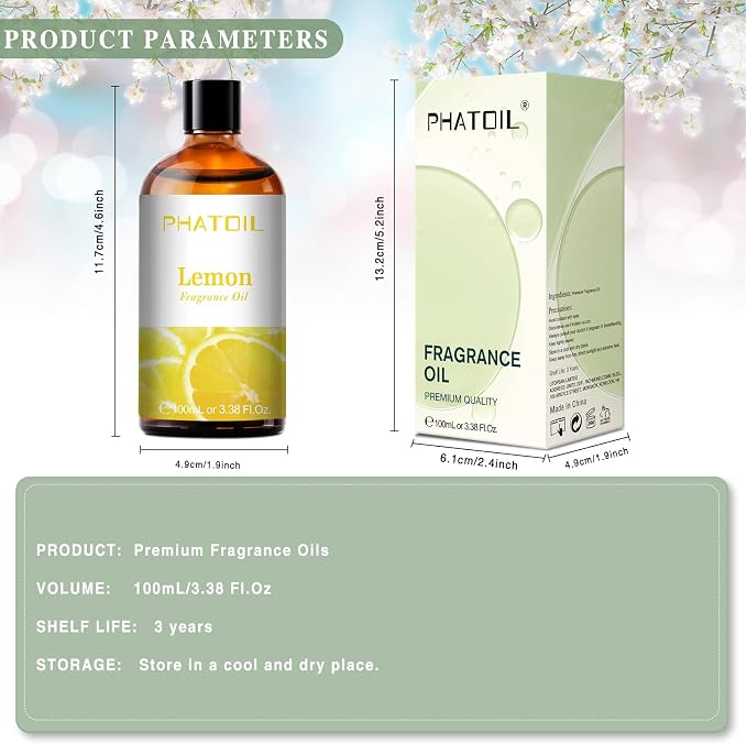 PHATOIL 100ML Lemon Fragrance Oils - Image 7