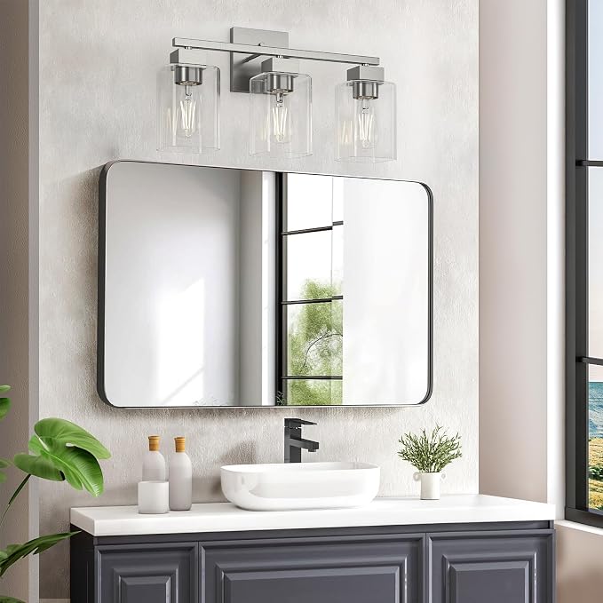 Espird Brush Nickel Bathroom Vanity Light - Image 7