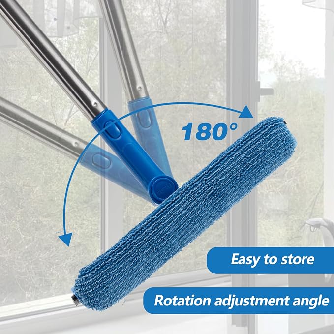 Professional Window Squeegee, 2 in 1 Window Cleaner - Image 3