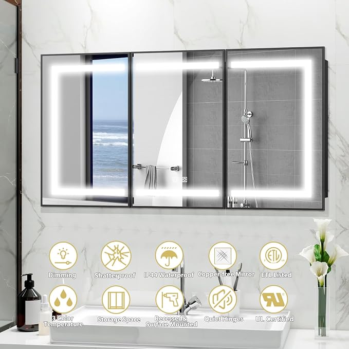 ROOMTEC Lighted Medicine Cabinet - Image 3