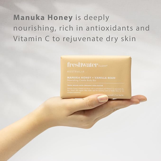 Freshwater Farm Australia Soothing Castile Natural Body Bar/Soap Bar - Image 4