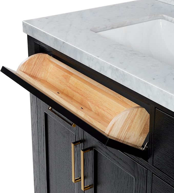ARIEL Hepburn 73 Inch Double Rectangle Sink Bathroom Vanity - Image 8