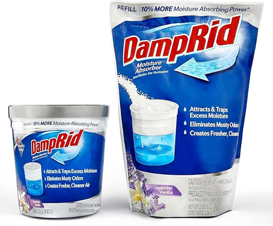 Damp Rid Refillable Moisture Absorber, Includes Single Damp Rid Lavender by Ilios